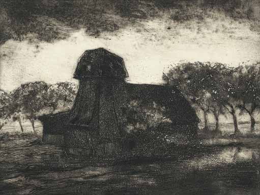 Landschaften: Die Mühle bei Karwe